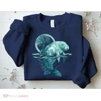Earth Day Manatee Earth Day Manatee Artwork Sweatshirt thumb 2