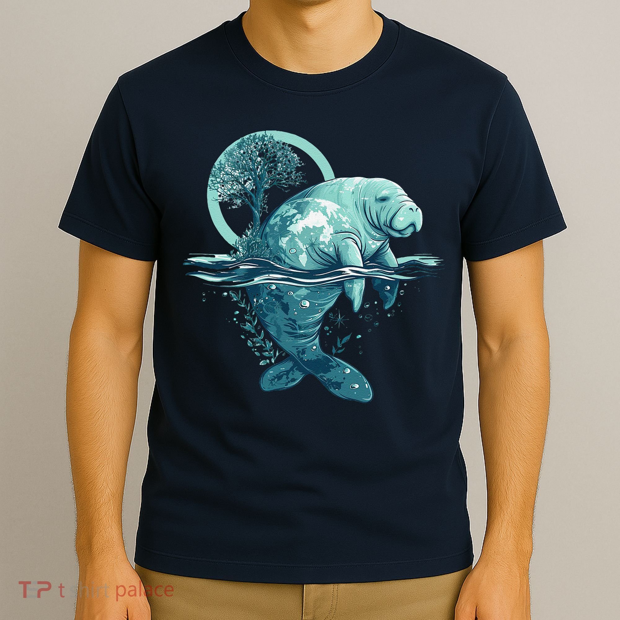 Earth Day Manatee Earth Day Manatee Artwork T-Shirt