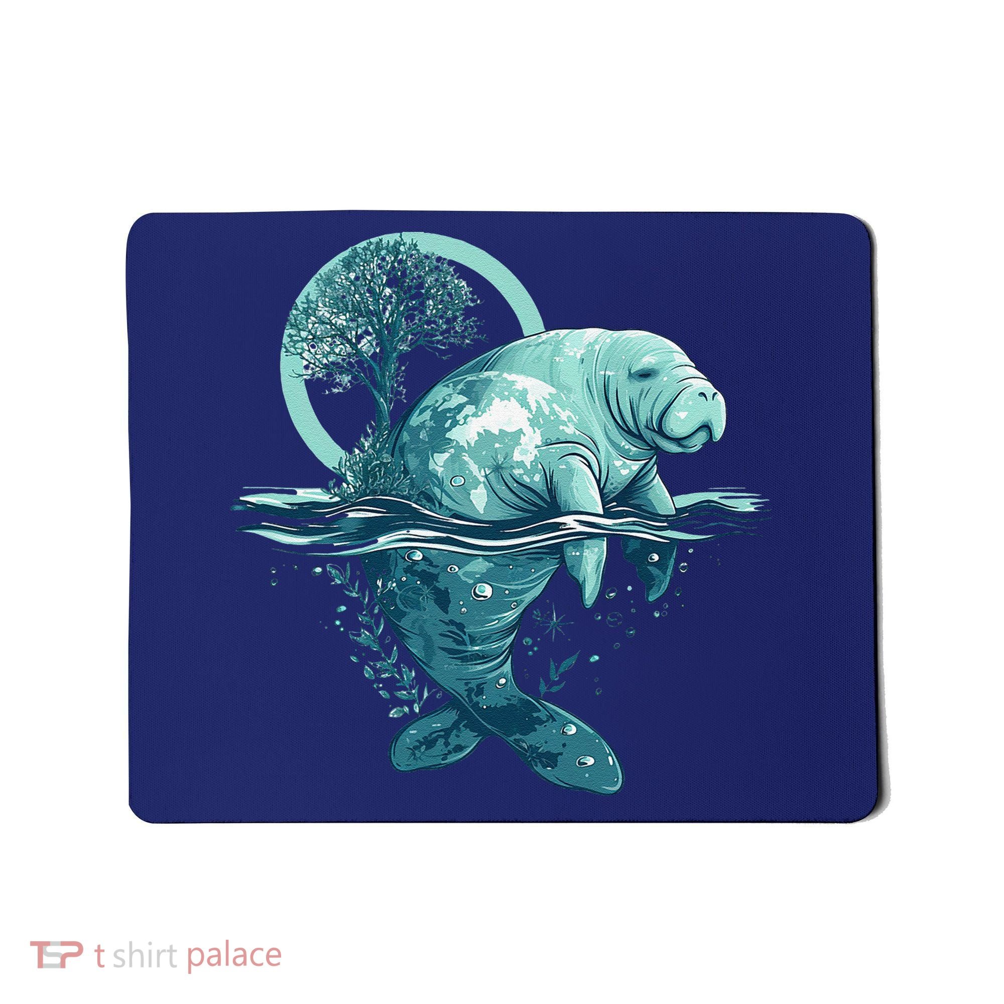 Earth Day Manatee Earth Day Manatee Artwork Mousepad