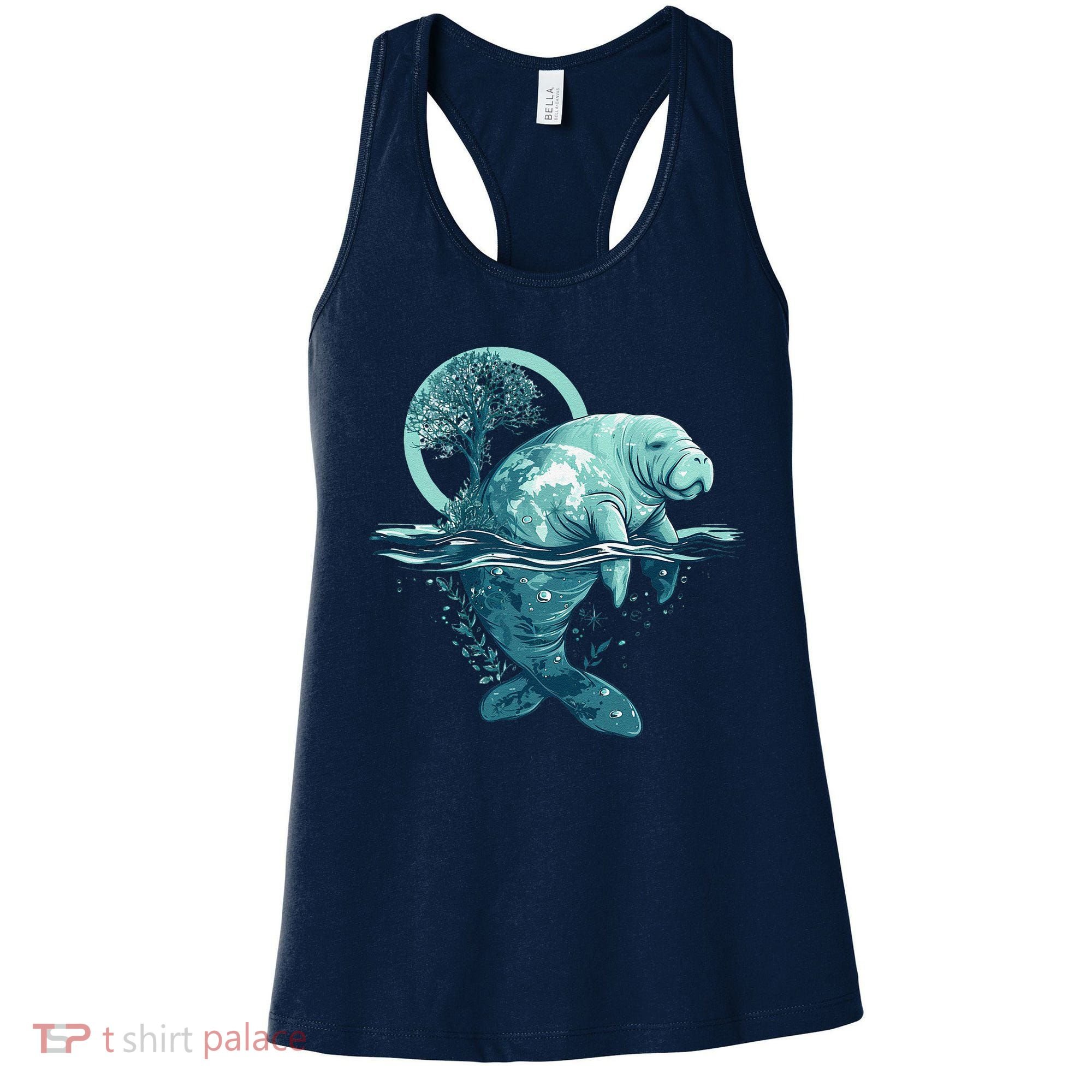 Earth Day Manatee Earth Day Manatee Artwork Women's Tank Top