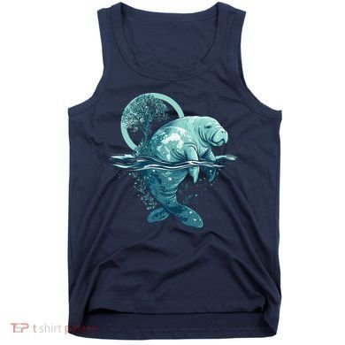 Earth Day Manatee Earth Day Manatee Artwork Tank Top
