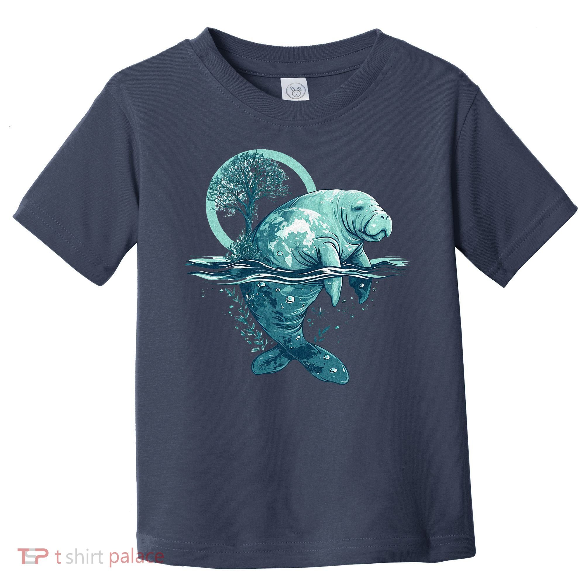 Earth Day Manatee Earth Day Manatee Artwork Toddler T-Shirt