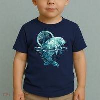 Earth Day Manatee Earth Day Manatee Artwork Toddler T-Shirt thumb 2