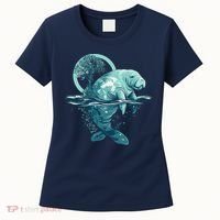 Earth Day Manatee Earth Day Manatee Artwork Women's T-Shirt thumb 0
