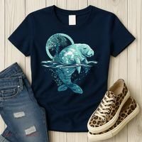 Earth Day Manatee Earth Day Manatee Artwork Women's T-Shirt thumb 3