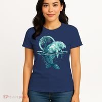 Earth Day Manatee Earth Day Manatee Artwork Women's T-Shirt thumb 4