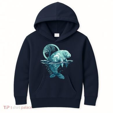 Earth Day Manatee Earth Day Manatee Artwork Kids Hoodie