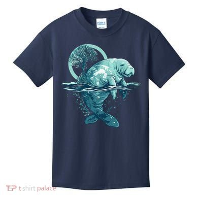 Earth Day Manatee Earth Day Manatee Artwork Kids T-Shirt