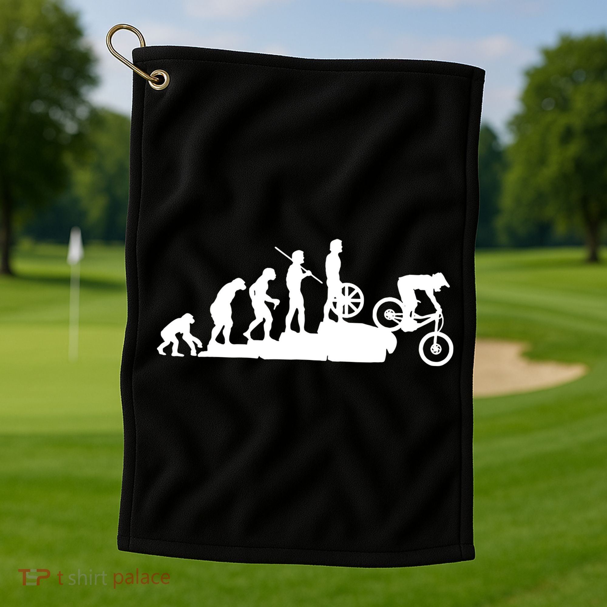 Evolution Downhill Mountain Bike Biking Golf Towel