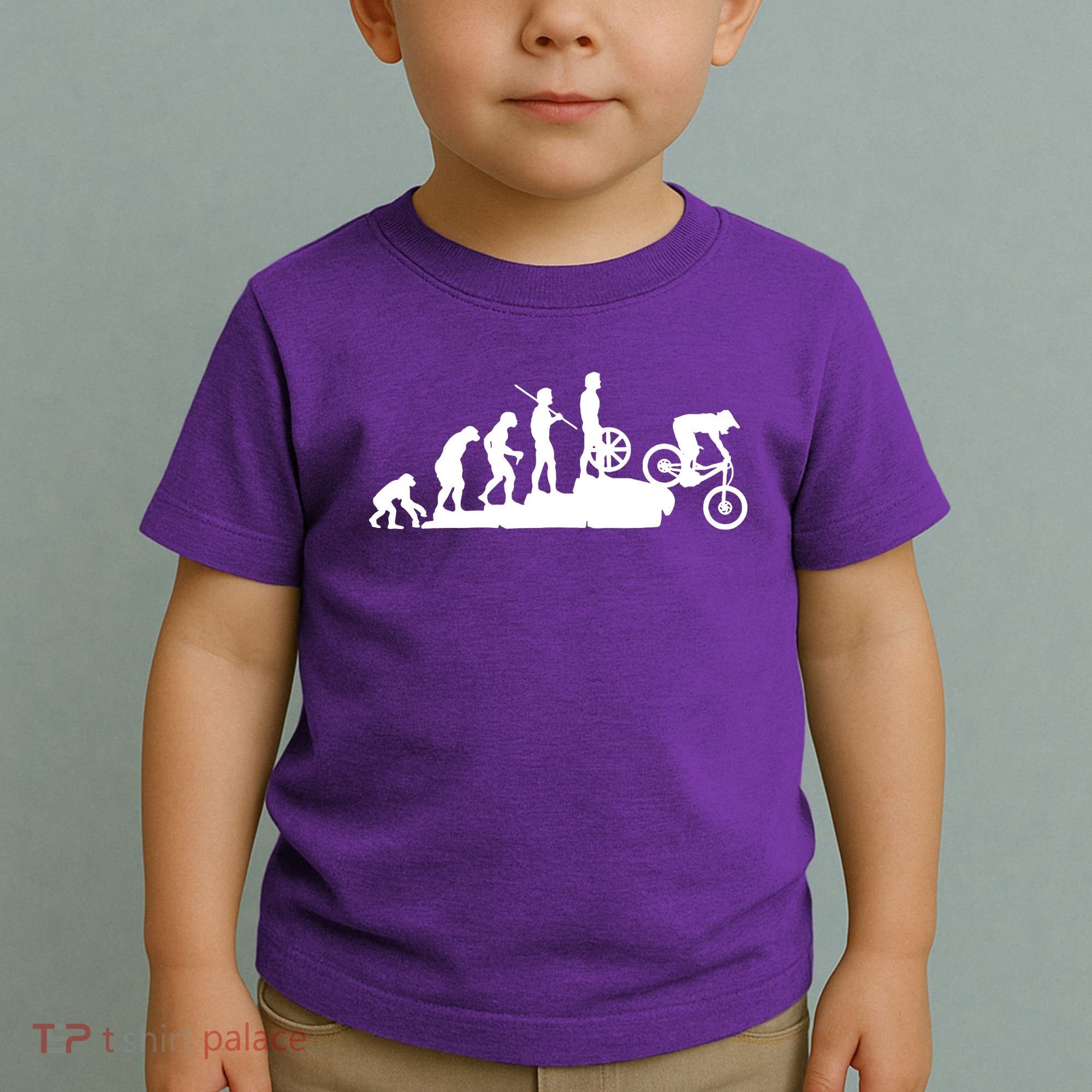 Evolution Downhill Mountain Bike Biking Toddler T-Shirt