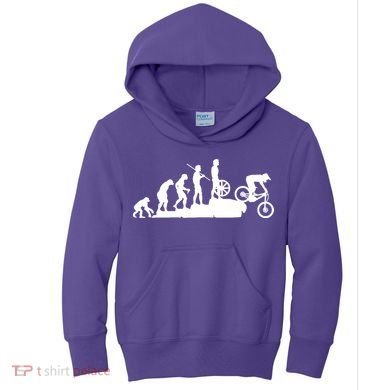 Evolution Downhill Mountain Bike Biking Kids Hoodie