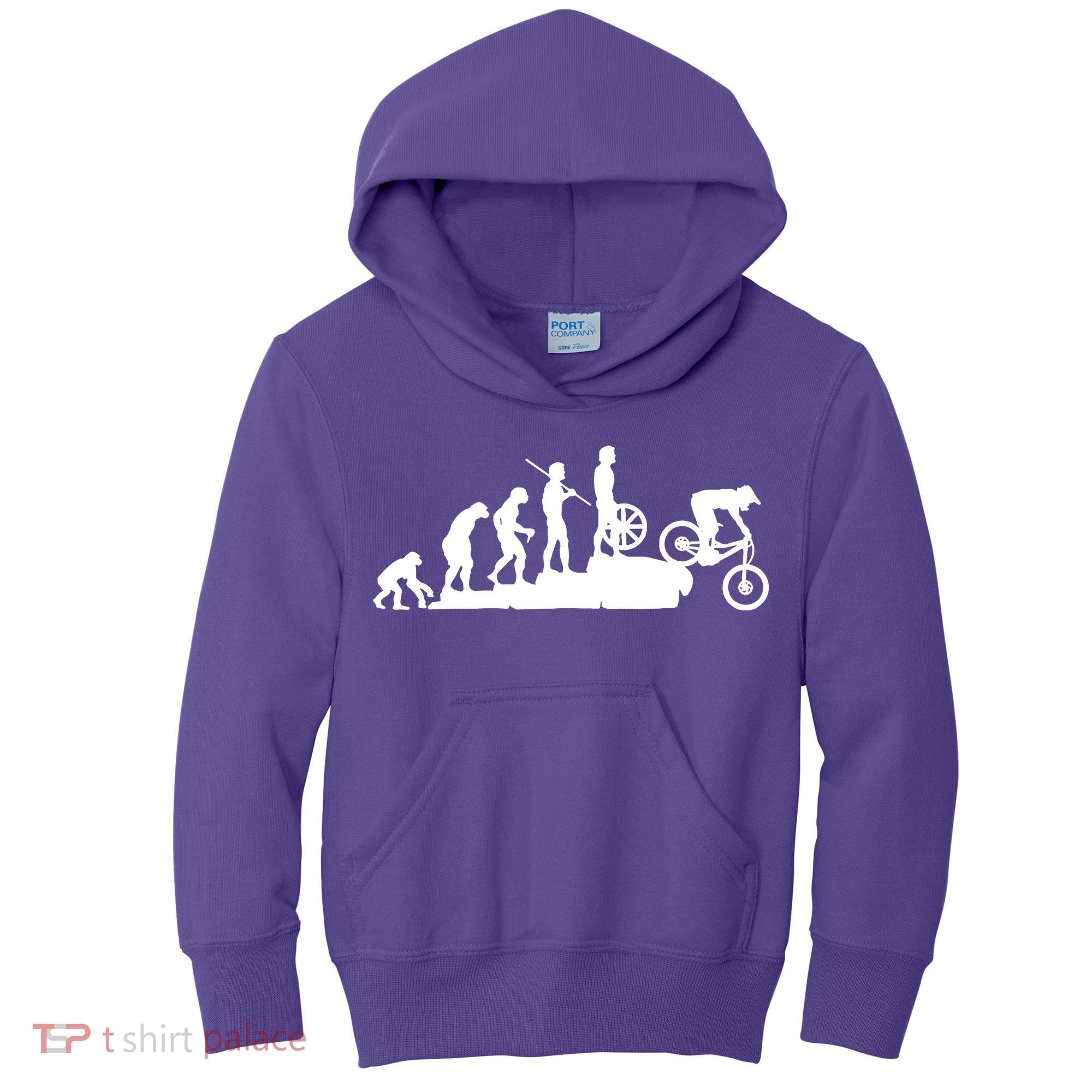 Evolution Downhill Mountain Bike Biking Kids Hoodie