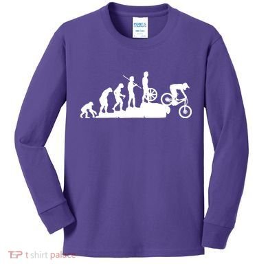 Evolution Downhill Mountain Bike Biking Kids Long Sleeve Shirt