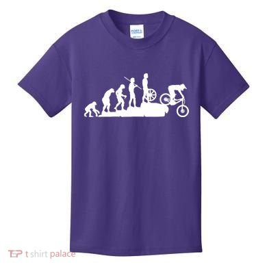 Evolution Downhill Mountain Bike Biking Kids T-Shirt