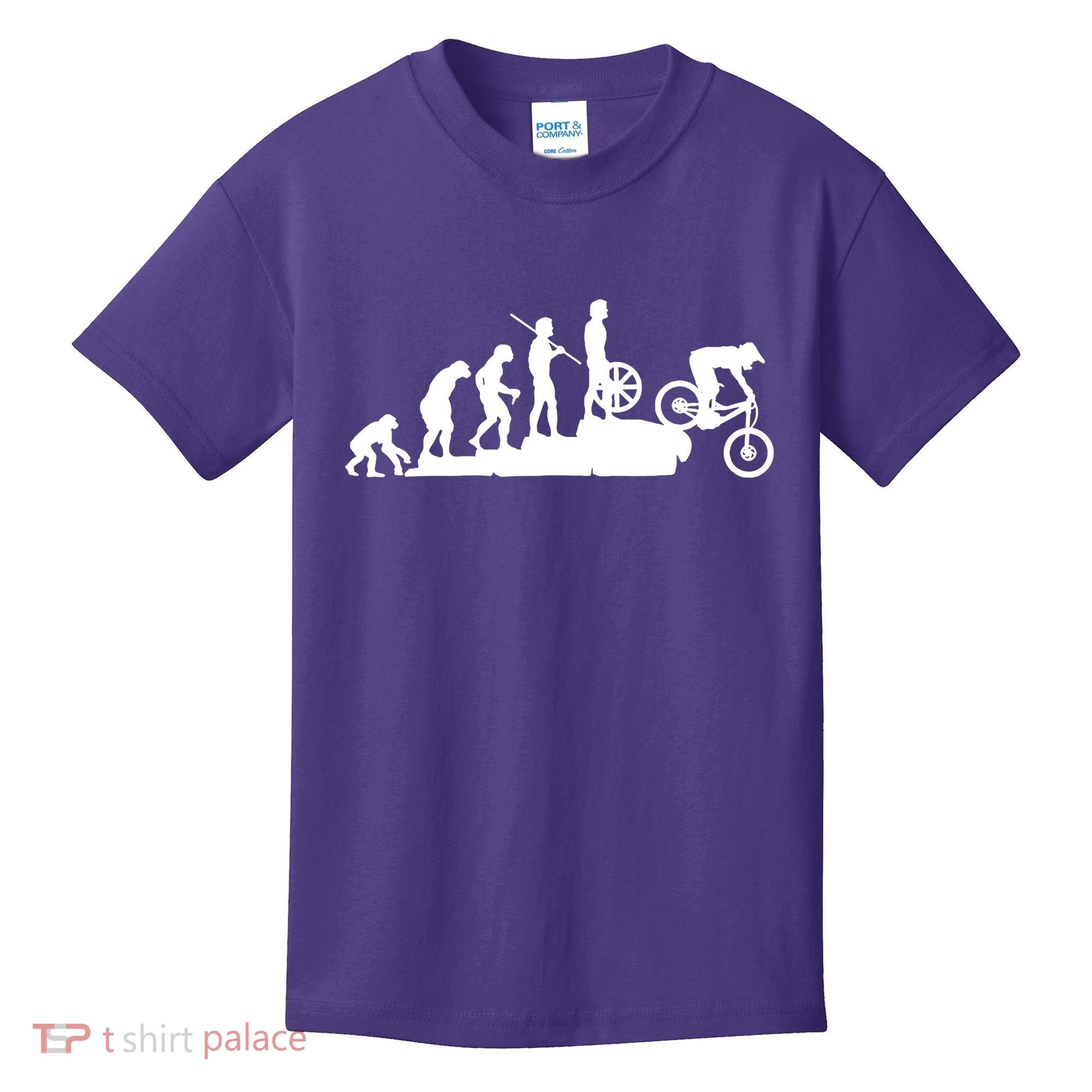 Evolution Downhill Mountain Bike Biking Kids T-Shirt