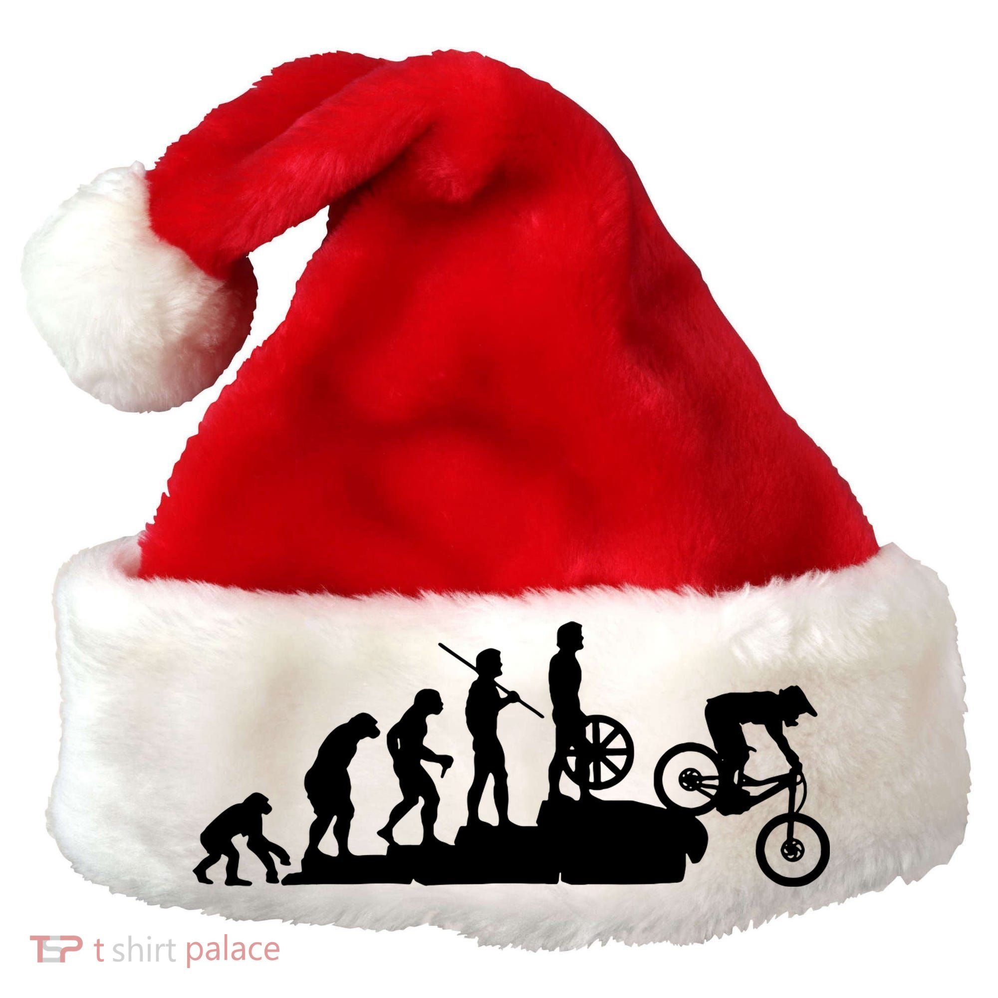 Evolution Downhill Mountain Bike Biking Santa Hat