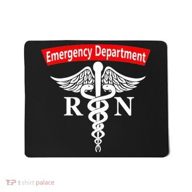 Emergency Department Nursing ER Registered Nurse RN Caduceus Mousepad