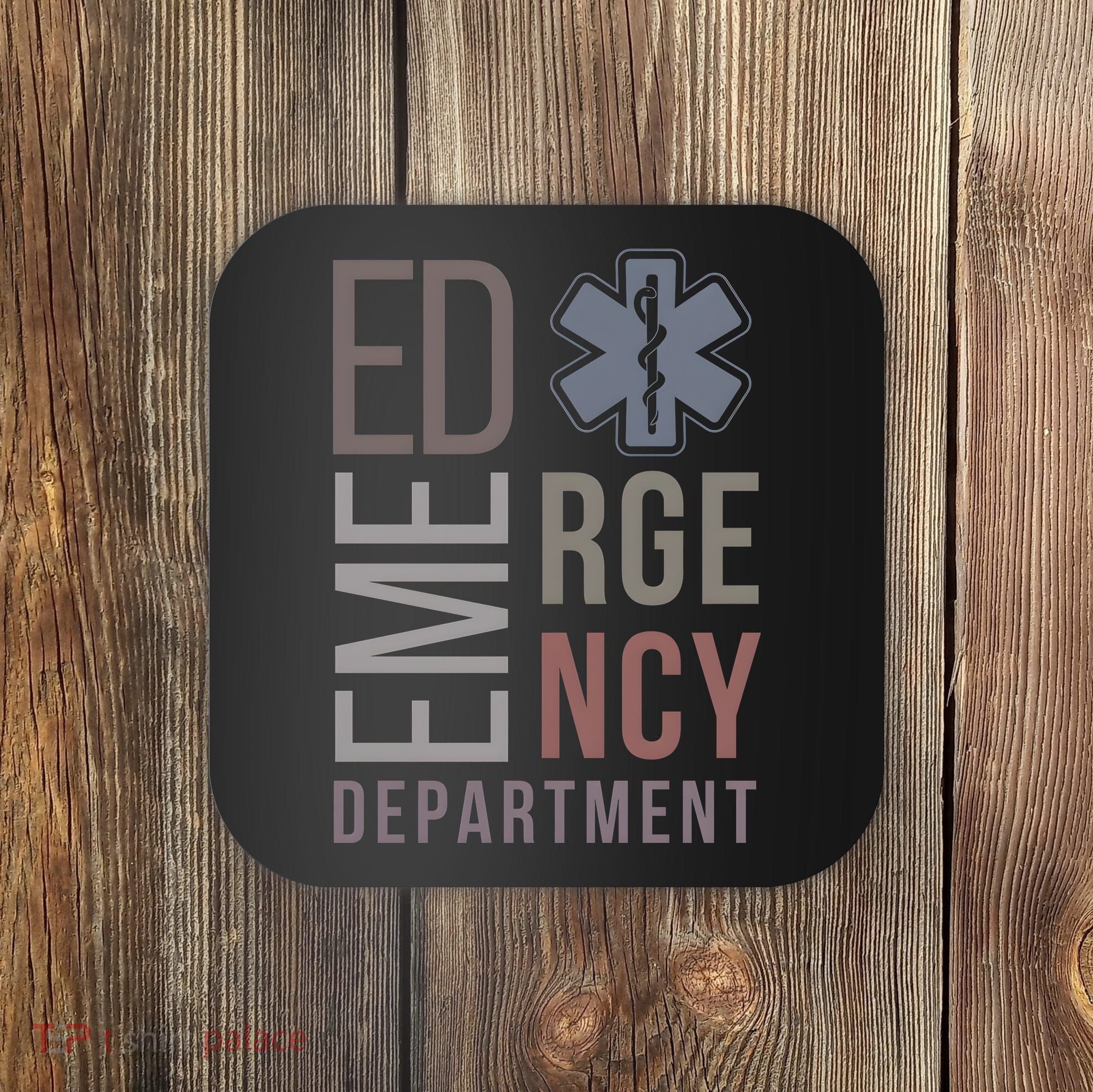 Emergency Department Nurse Nursing Health Care Coaster