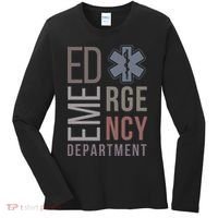 Emergency Department Nurse Nursing Health Care Women's Long Sleeve Shirt thumb 0