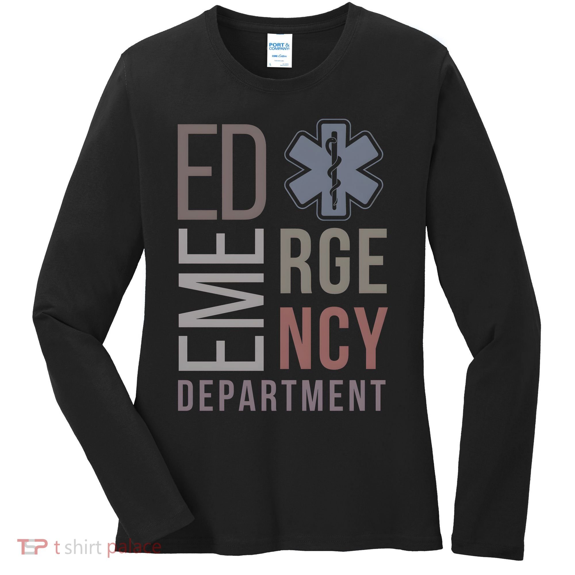 Emergency Department Nurse Nursing Health Care Women's Long Sleeve Shirt