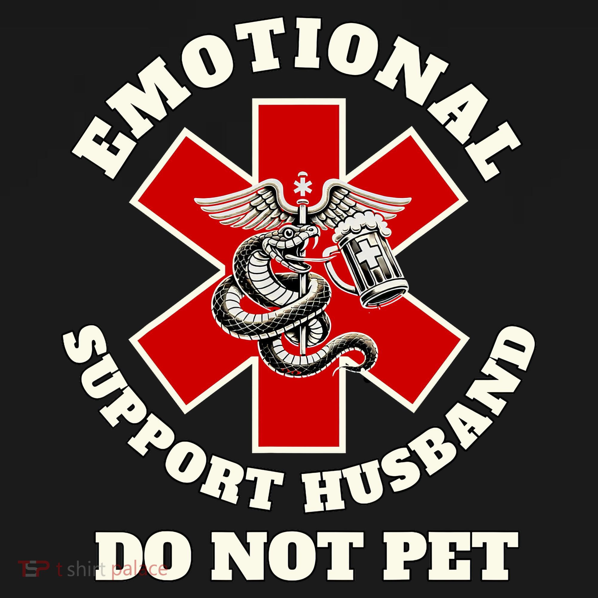Emotional Do Not Pet Emotional Support Husband Coaster