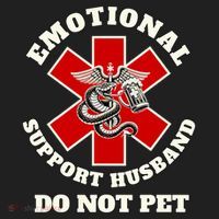 Emotional Do Not Pet Emotional Support Husband Tumbler thumb 3