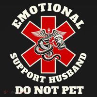 Emotional Do Not Pet Emotional Support Husband Mousepad thumb 1
