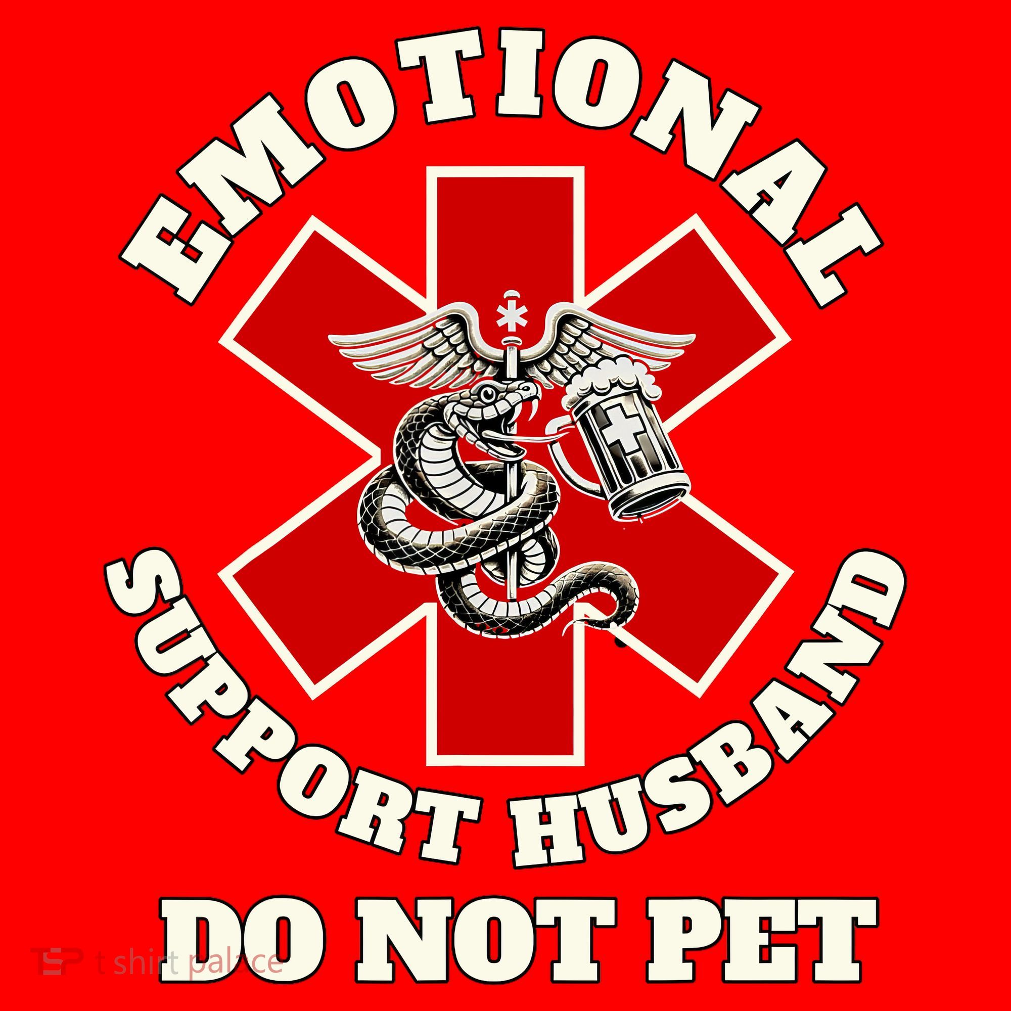 Emotional Do Not Pet Emotional Support Husband Santa Hat