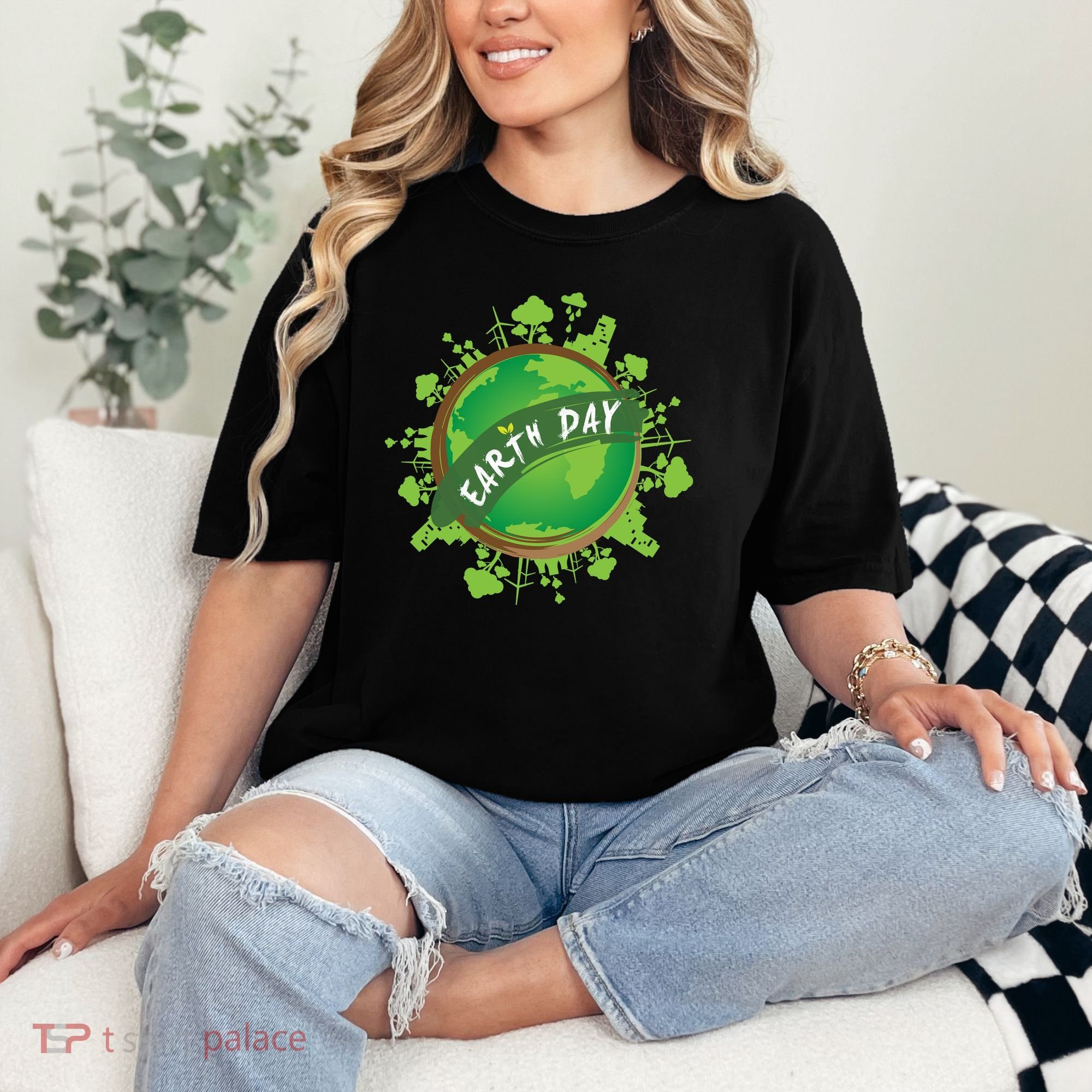 Earth Day Nature Globe Comfort Colors T-Shirt