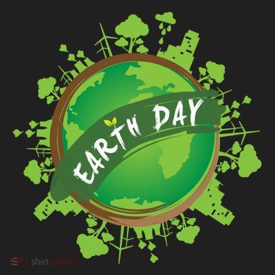 Earth Day Nature Globe Comfort Colors T-Shirt