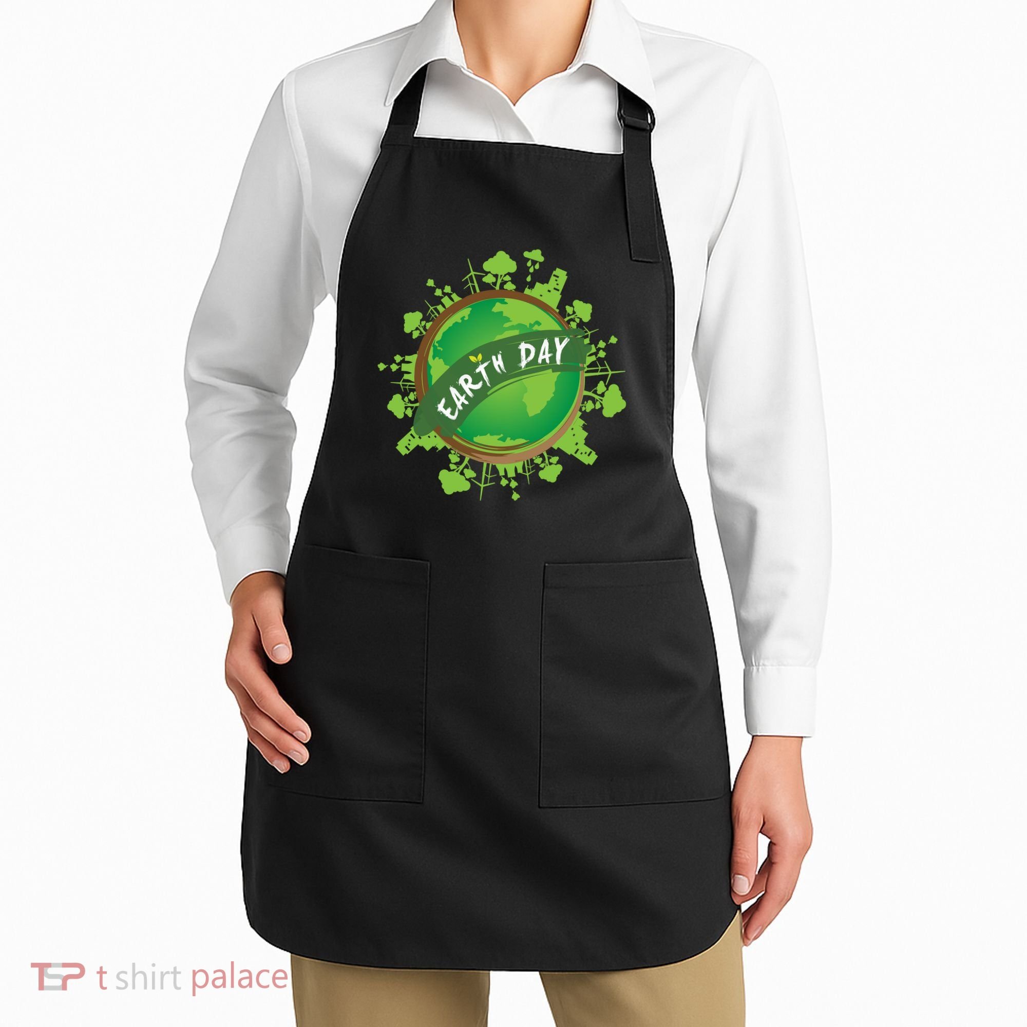 Earth Day Nature Globe Apron
