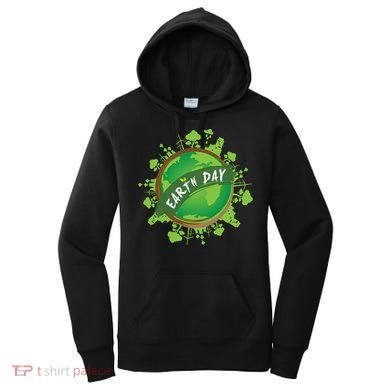 Earth Day Nature Globe Women's Hoodie