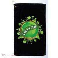 Earth Day Nature Globe Golf Towel thumb 0