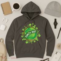 Earth Day Nature Globe Hoodie thumb 3