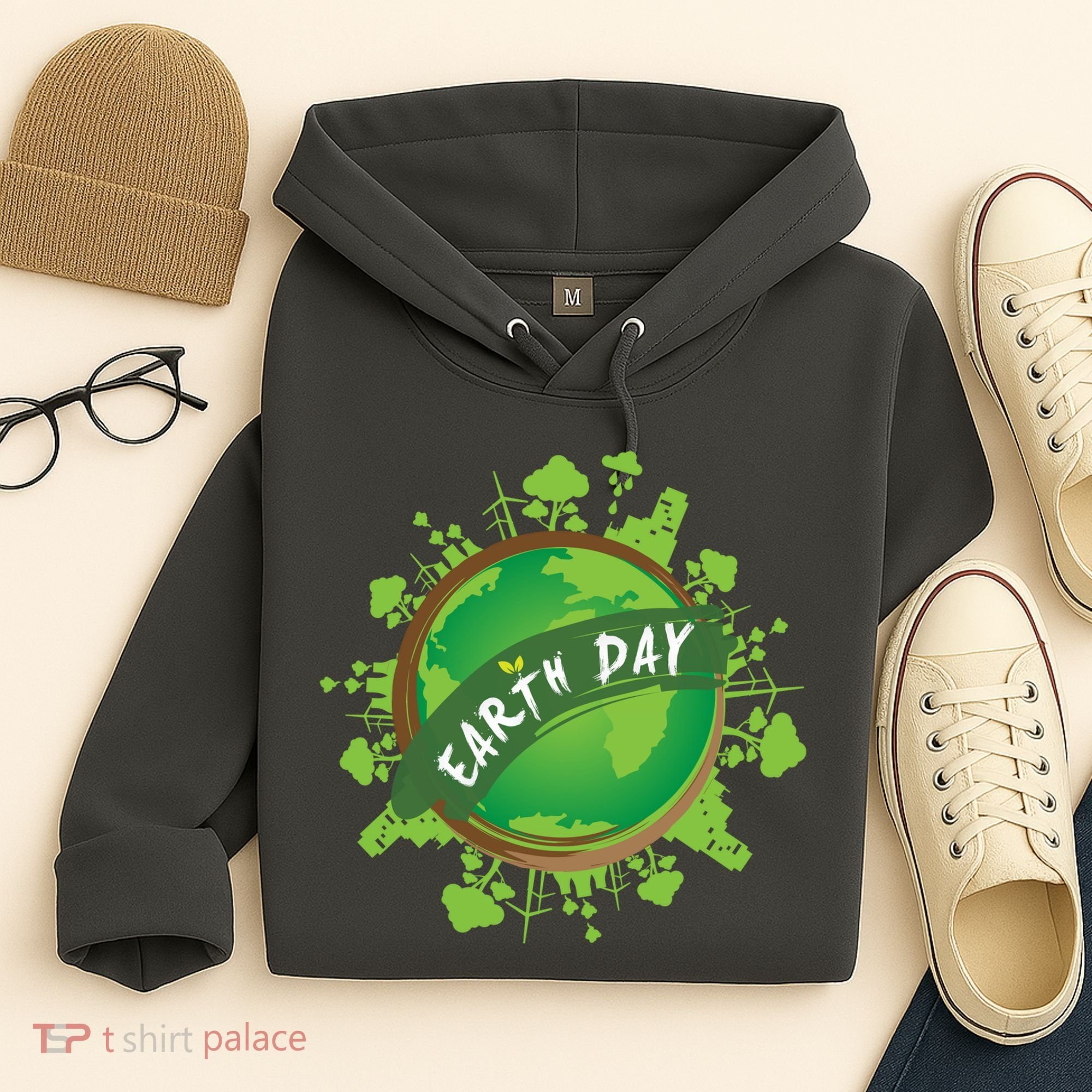 Earth Day Nature Globe Hoodie