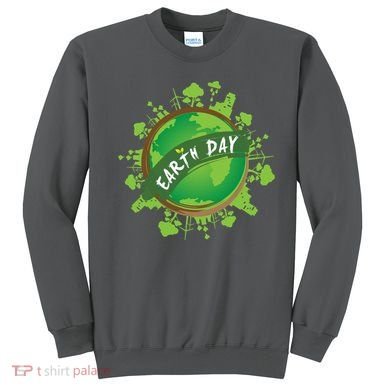 Earth Day Nature Globe Sweatshirt