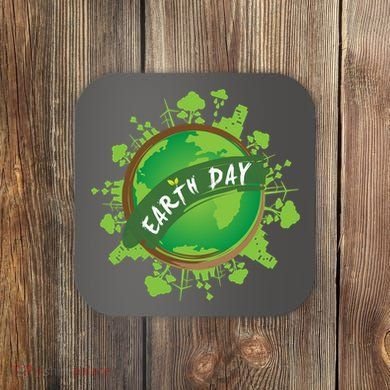 Earth Day Nature Globe Coaster