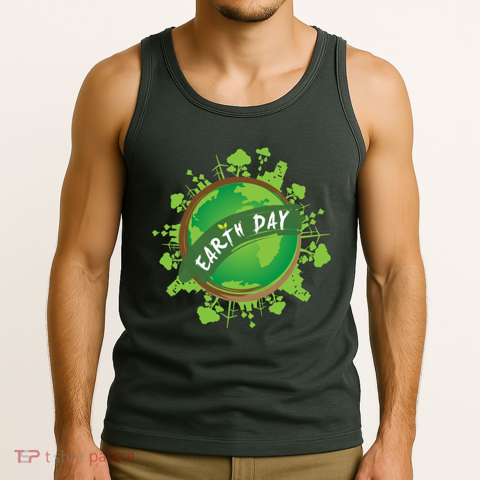 Earth Day Nature Globe Tank Top
