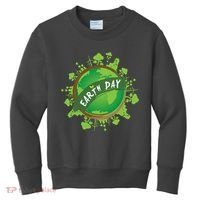 Earth Day Nature Globe Kids Sweatshirt thumb 0