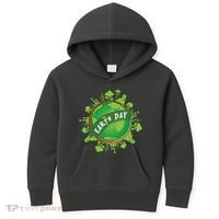 Earth Day Nature Globe Kids Hoodie thumb 0