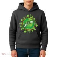 Earth Day Nature Globe Kids Hoodie thumb 4