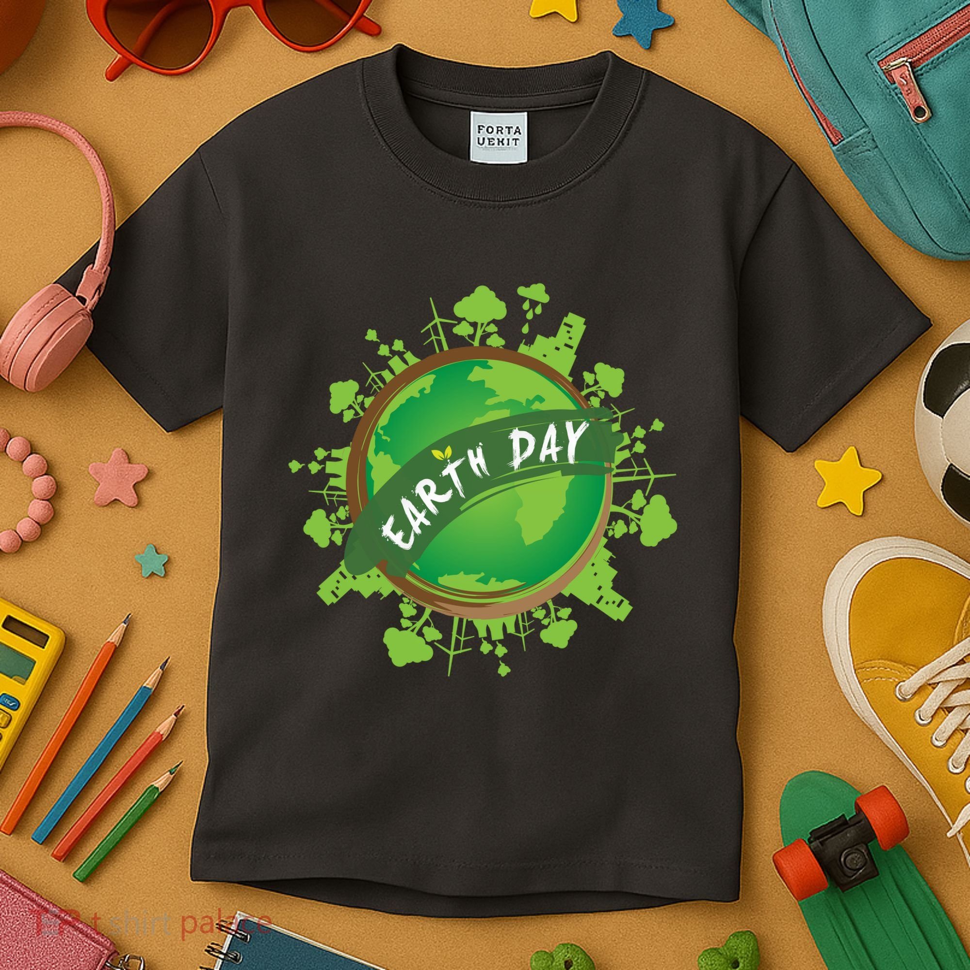 Earth Day Nature Globe Kids T-Shirt