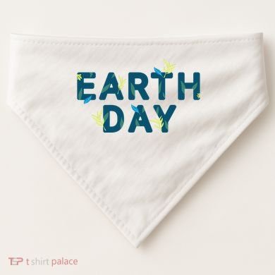 Earth Day Nature USA-Made Doggie Bandana