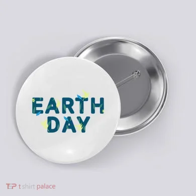 Earth Day Nature Button