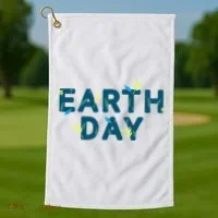 Earth Day Nature Golf Towel thumb 1