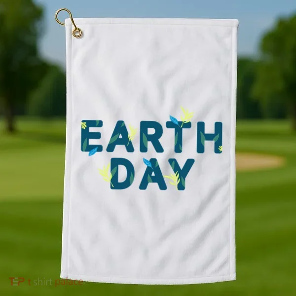 Earth Day Nature Golf Towel