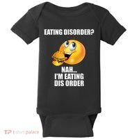 Eating Disorder Nah IM Eating Dis Order Funny Eating Baby Bodysuit thumb 0