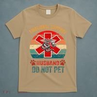 Emotional Do Not Pet Emotional Support Husband Funny T-Shirt thumb 5