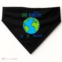 Earth Day On Earth As It Is In Heaven God Planet Love World USA-Made Doggie Bandana thumb 0