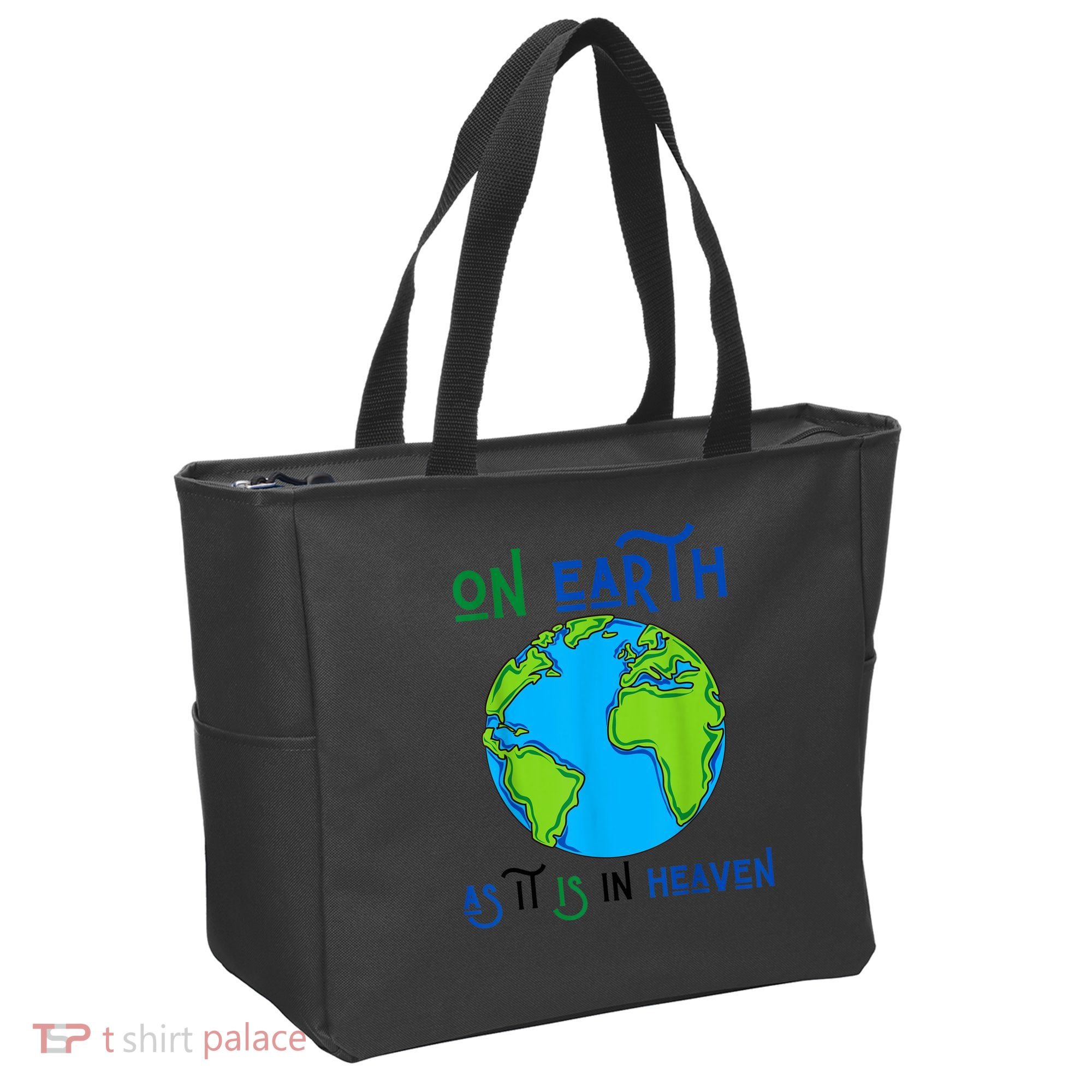 Earth Day On Earth As It Is In Heaven God Planet Love World Tote Bag